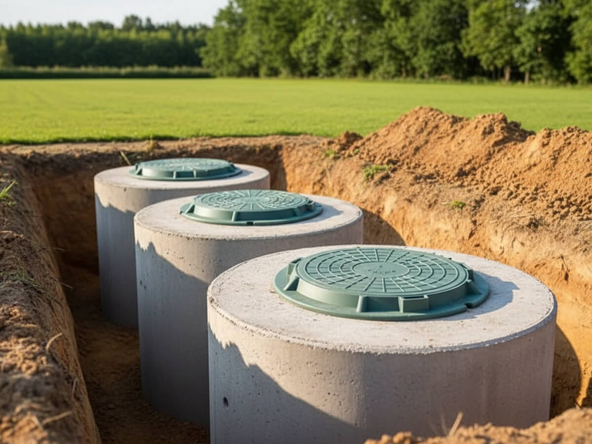 Многокамерный бетонный септик