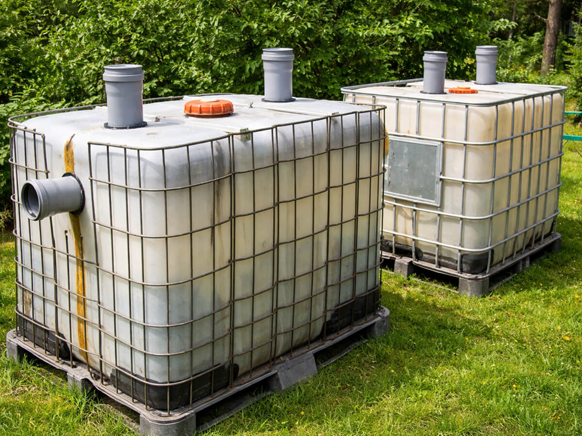 Септик из екрокубов