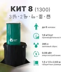 Септик КИТ 8 (1300)
