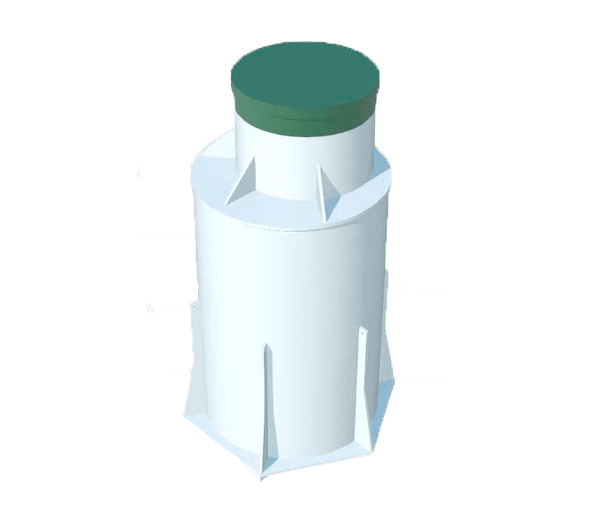 Пластиковый кессон ТОПОЛ-ЭКО К-2 (муфта 106-114)